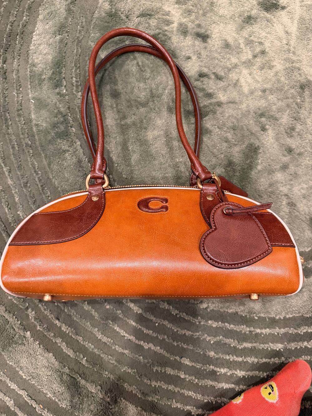 Coach Bowling Shoulder Bag in Tan/Saddle